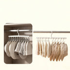 Clothes hook organizer with clips