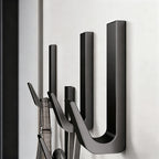 Aluminum wall hooks with adhesive surface