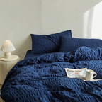 Cotton bedding set, 4-piece, bubble pattern