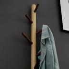 Wood wall coat rack in tree shape, Nordic design