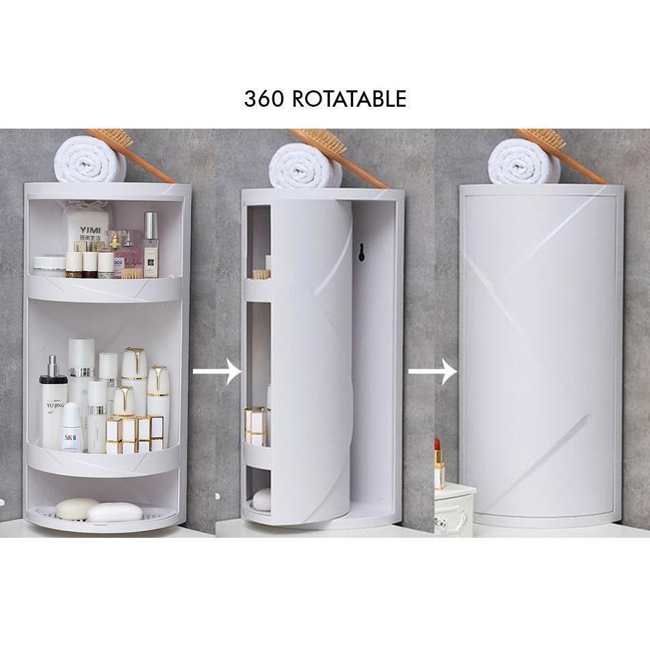 Drill-less 360 Corner Shelf