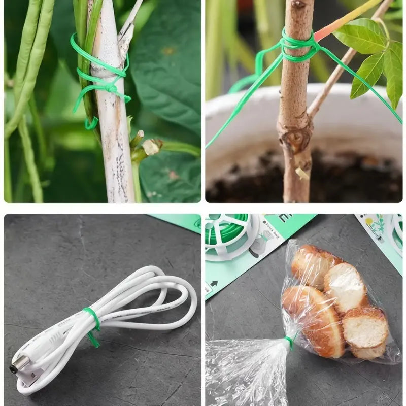 Zevolim| Garden Wire Twist Band – 50m Roll for Plants and Gardening