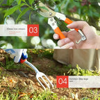 Zevolim| Garden Tool Set with Carrying Bag – 10-piece Set for Garden Care