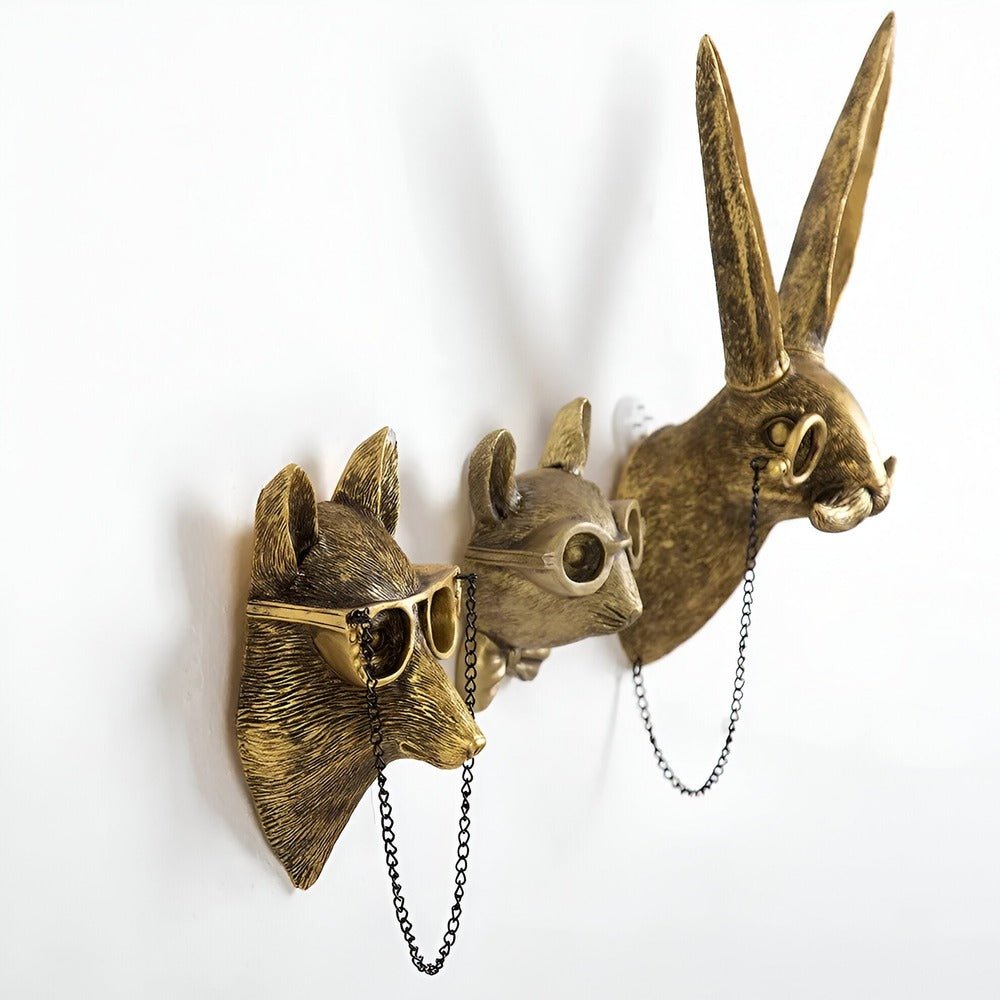 Elegant Animal Wall Hooks - Multifunctional Decorative Storage Solution