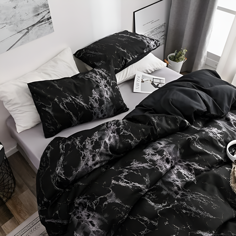Zevolim| Marble Blanket Modern Soft Bedding Set