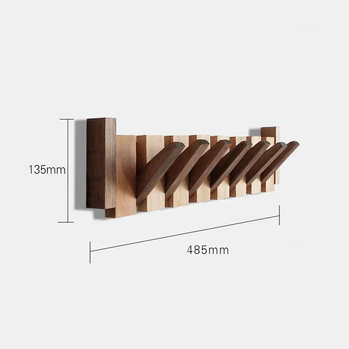 HarmonyCoat Piano Wood Coat Rack – Decorative Hooks for Hall and Living Room
