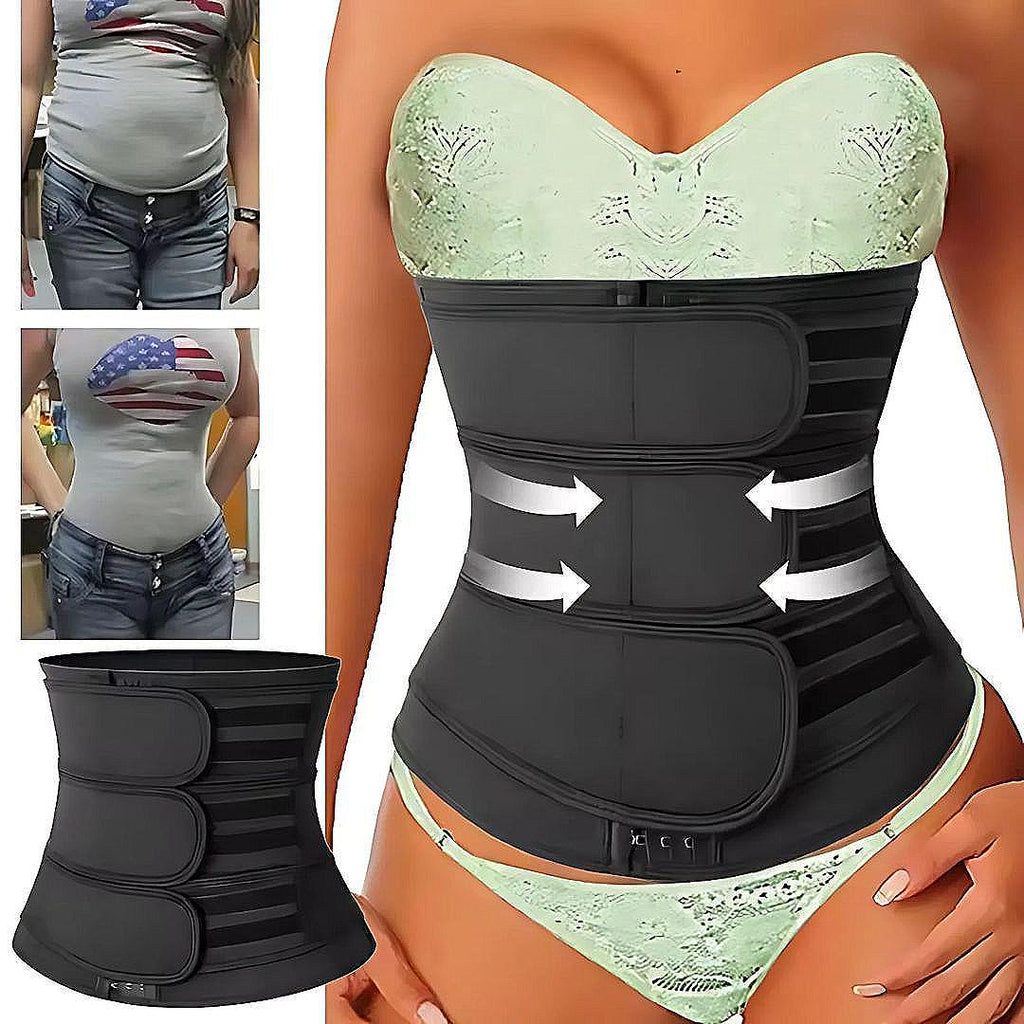 ThermoCore | Waist Trainer Belt – Triple Compression – Breathable Neoprene Fit – Post‑Workout & Postpartum Use Zevolim