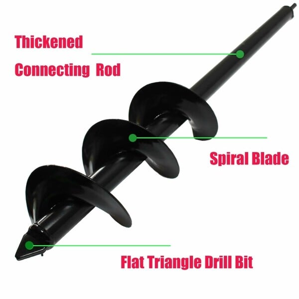 Zevolim| Spiral Garden Drill — High-Load Spiral Auger for Deep Planting