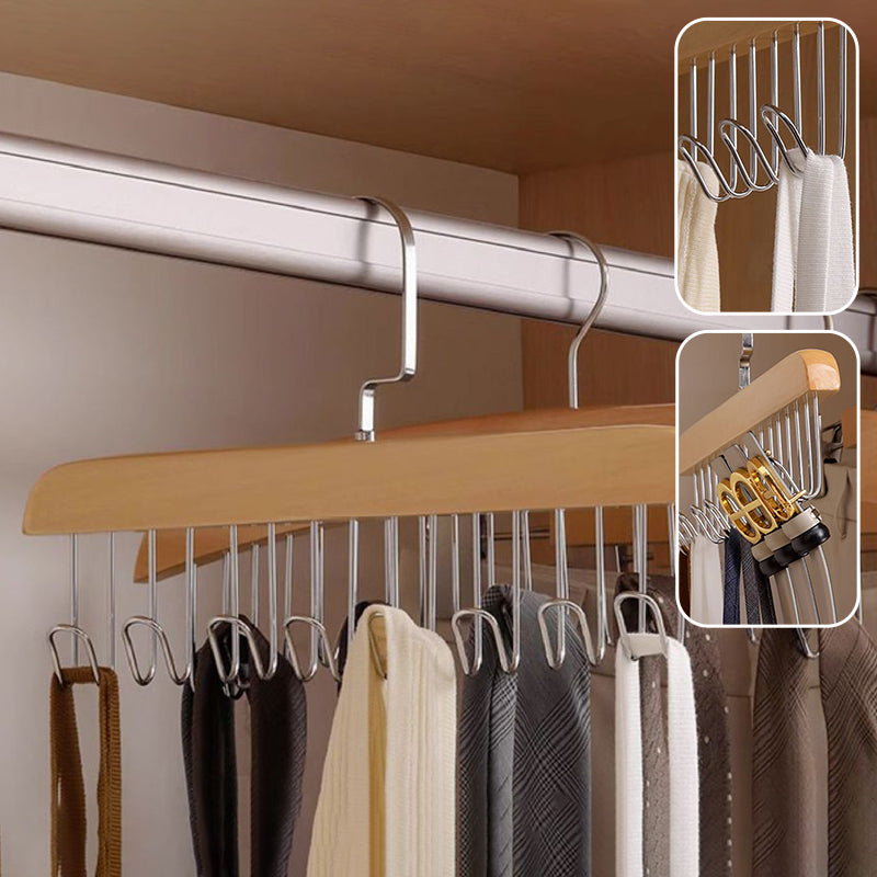 Non-slip wardrobe with multiple hooks