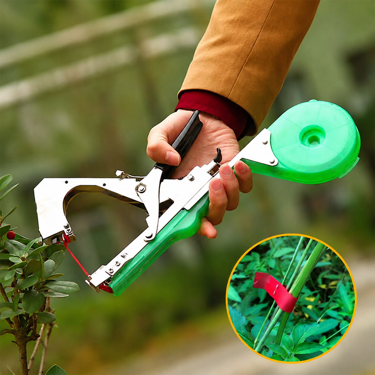 Plant Tying Tool Garden Tapener for Tomatoes, Vines & Vegetable Plants