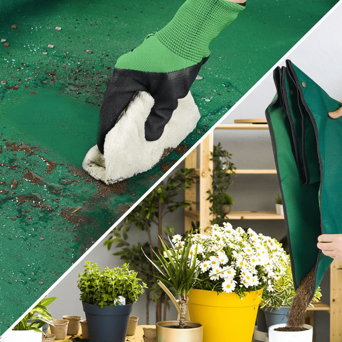 Zevolim| GardenMat 2.0 – Waterproof Foldable Gardening Work Mat for Clean & Organized Planting