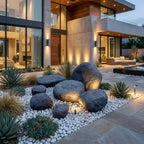 Graybear Faux Rock Set - Realistic, Artificial Landscape Boulders, Heavy Duty Fiberglass (4 pc / 7 pc Set)