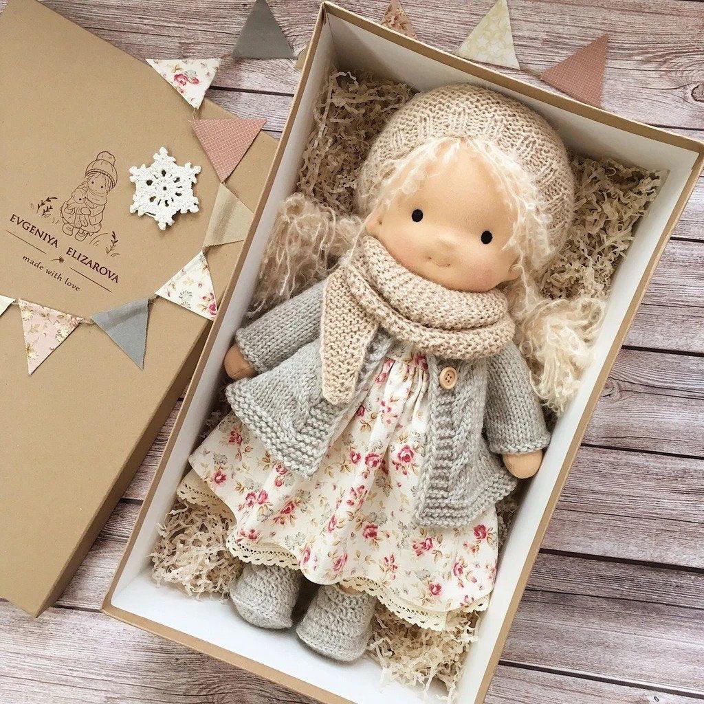 Zevolim Poppi | Handcrafted Waldorf Cuddle Doll | Soft, Organic & Non-Toxic
