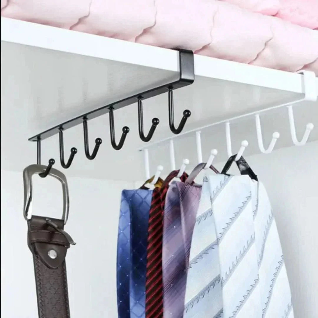 Under Cabinet Hanging Rack – Space-Saving Kitchen Organizer
