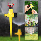 Zevolim| 360° Garden Sprinkler, Water-Saving with Adjustable Spray Patterns
