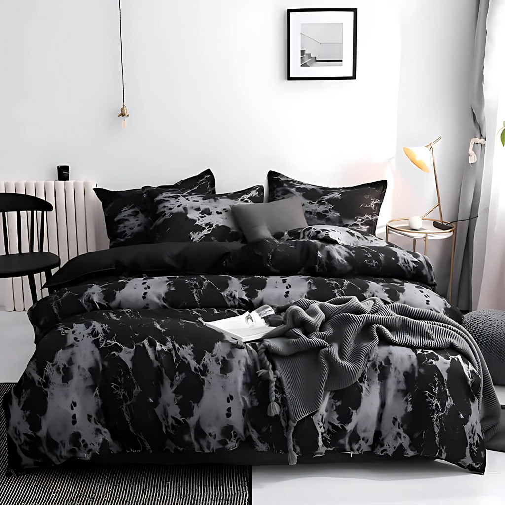 Zevolim| Marble Blanket Modern Soft Bedding Set
