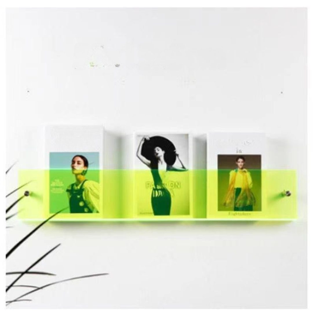 Wall Shelf Clear Acrylic Magazine Holder