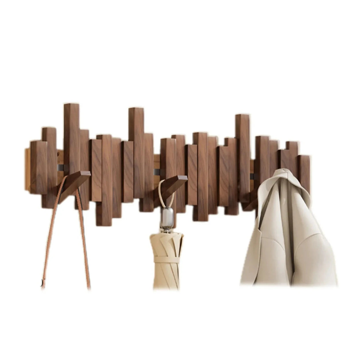 PianoWood Wall wardrobe – Wooden Piano keys Wardrobe of Walnut or Beech