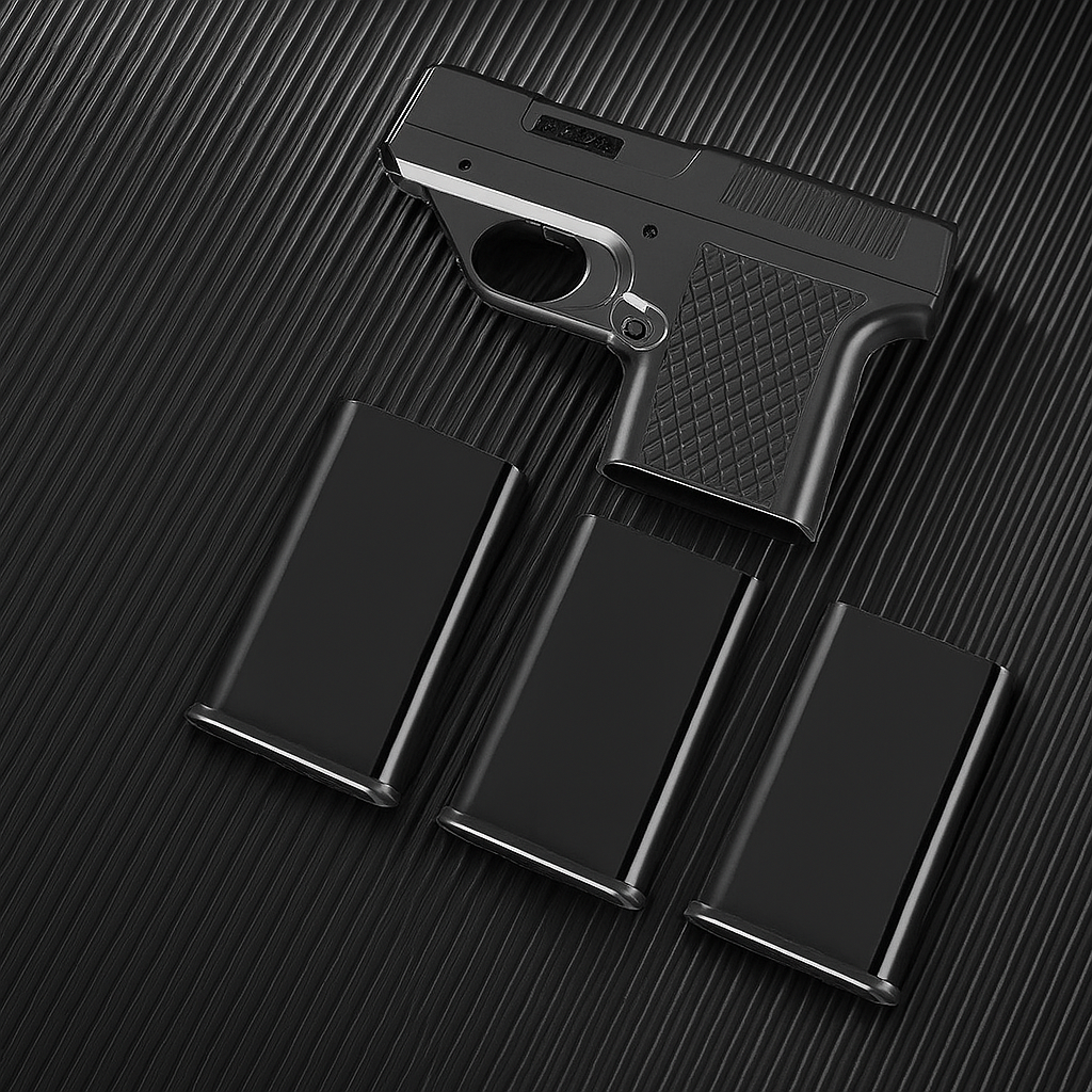 Gun Shape Secret Storage Jet Flame Lighter
