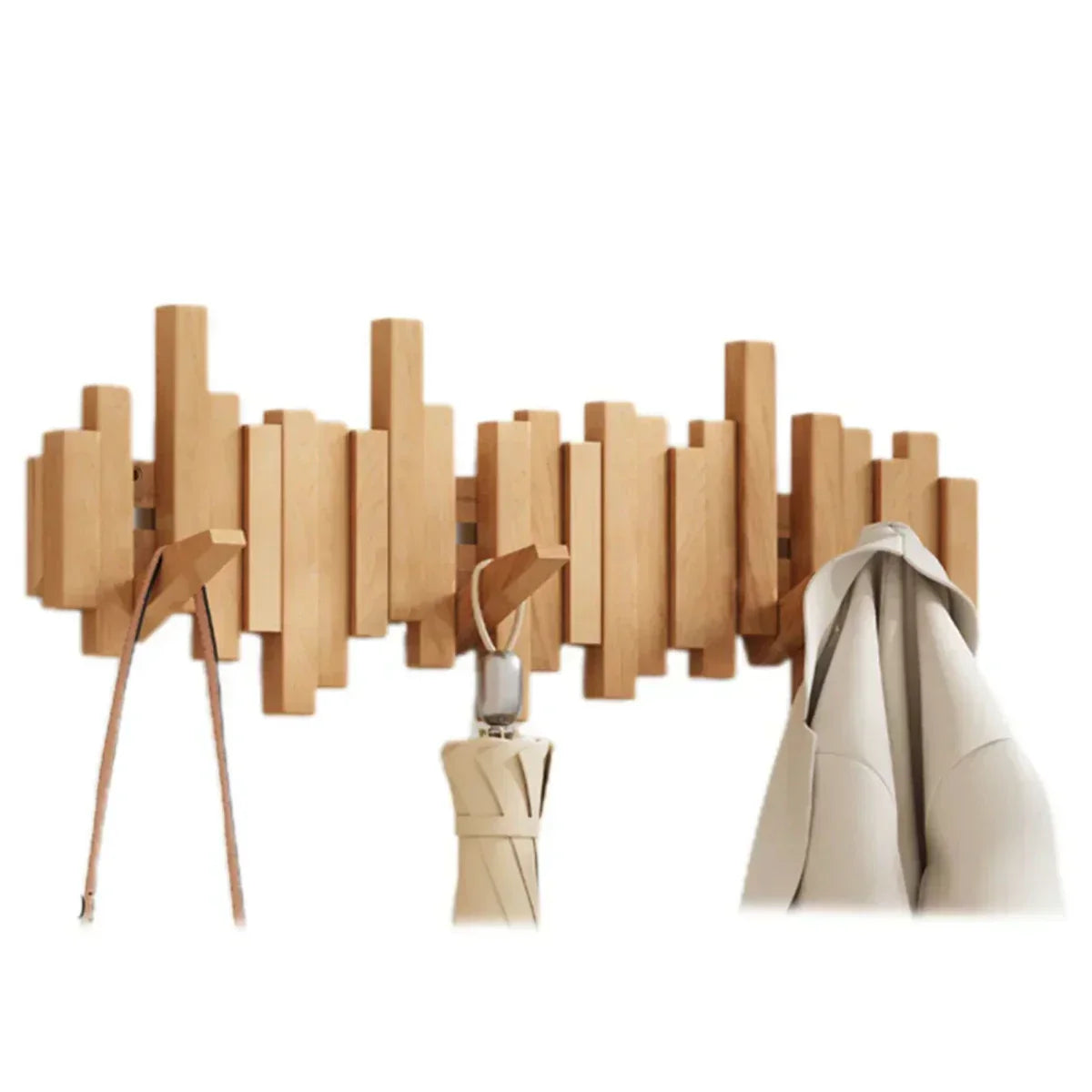 Wall coat rack made of wood piano – Practical and elegant for organizing your entryway