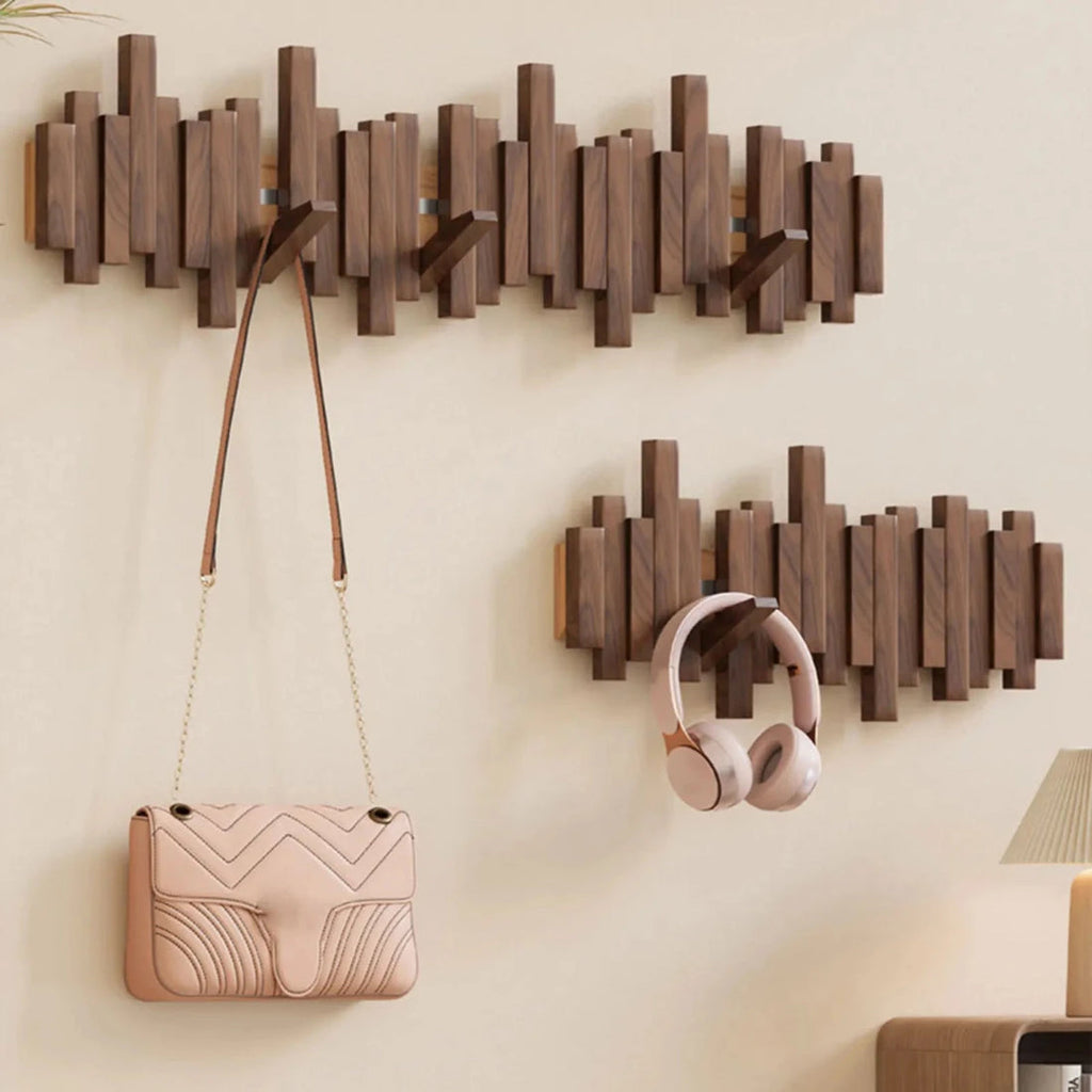 PianoWood Wall wardrobe – Wooden Piano keys Wardrobe of Walnut or Beech