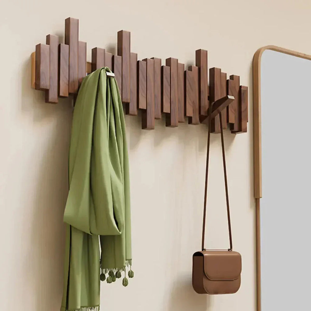 Wall coat rack made of wood piano – Practical and elegant for organizing your entryway
