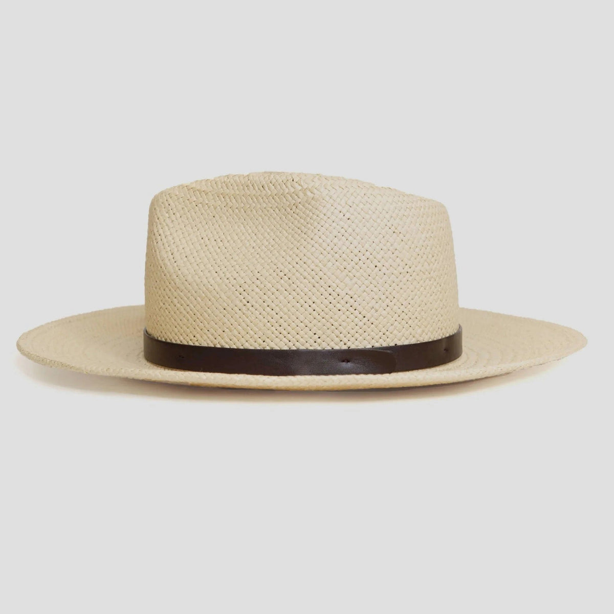 Modern Minimalist Straw Fedora Hat – Coffee | Zevolim