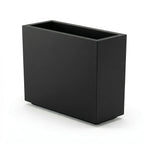 Julian Large Rectangle Planter - Architectural Fiberglass w/ Steel Reinforcement - Long Block w/ Drainage, Indoor / Outdoor (30" L x 12" W x 24" H)