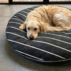 Khush Circle Bed - Modern, Upholstery Grade Dog Bed. Washable. Small 25", Large 44"" Round