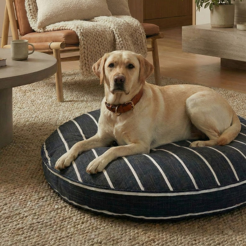 Khush Circle Bed - Modern, Upholstery Grade Dog Bed. Washable. Small 25", Large 44"" Round