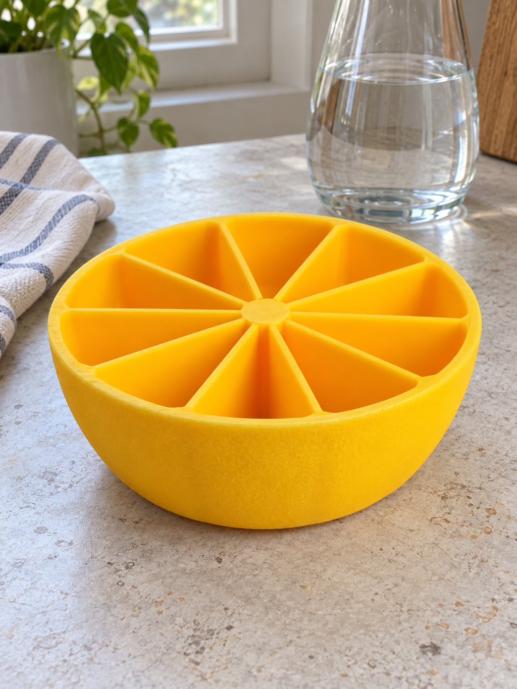 Lemon Shape 10 Grids Ice Mold