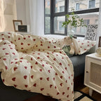 Zevolim| LoveLuxe Heart Motif Quilt Cover Set