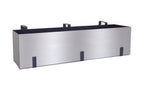 Madeira Aluminum 36" Railing Planter - Modern Architectural w/ Hooks (36" L x 9" Tall x 9" Deep)