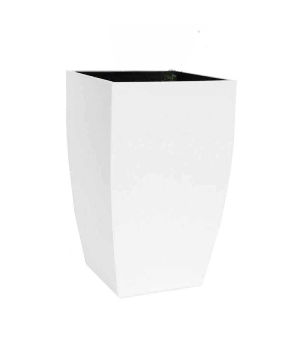Madeira Cubica Planter - Modern Architectural Stainless Steel (18/8 Heavy Duty) Waterproof Lining - Indoor / Outdoor 20" Tall