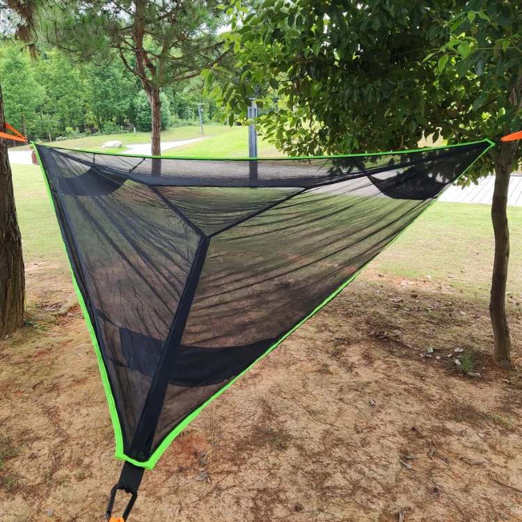 Triangle Camping Hammock with Straps, Portable Outdoor Mesh Hammock