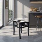 Moretti Single Diner 18" XL - Large Breed, Modern Architectural Steel Elevated Dog Bowl Stand (18" Tall)