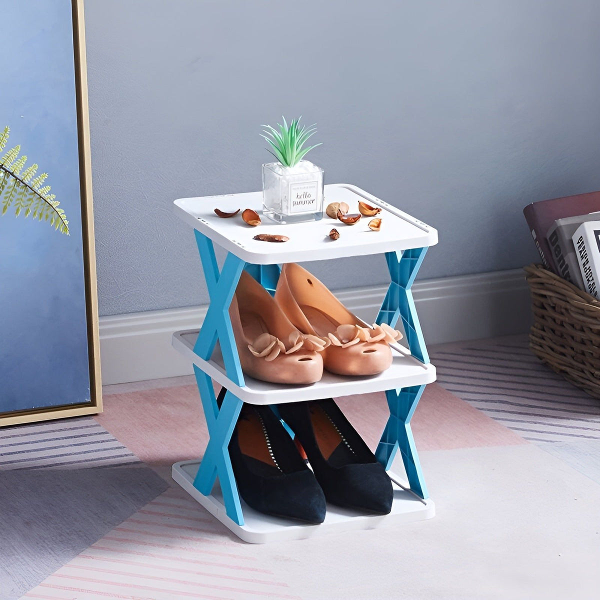 Multifunctional and Foldable Shoe Rack - SpaceSaver