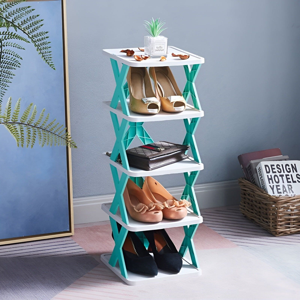 Multifunctional and Foldable Shoe Rack - SpaceSaver