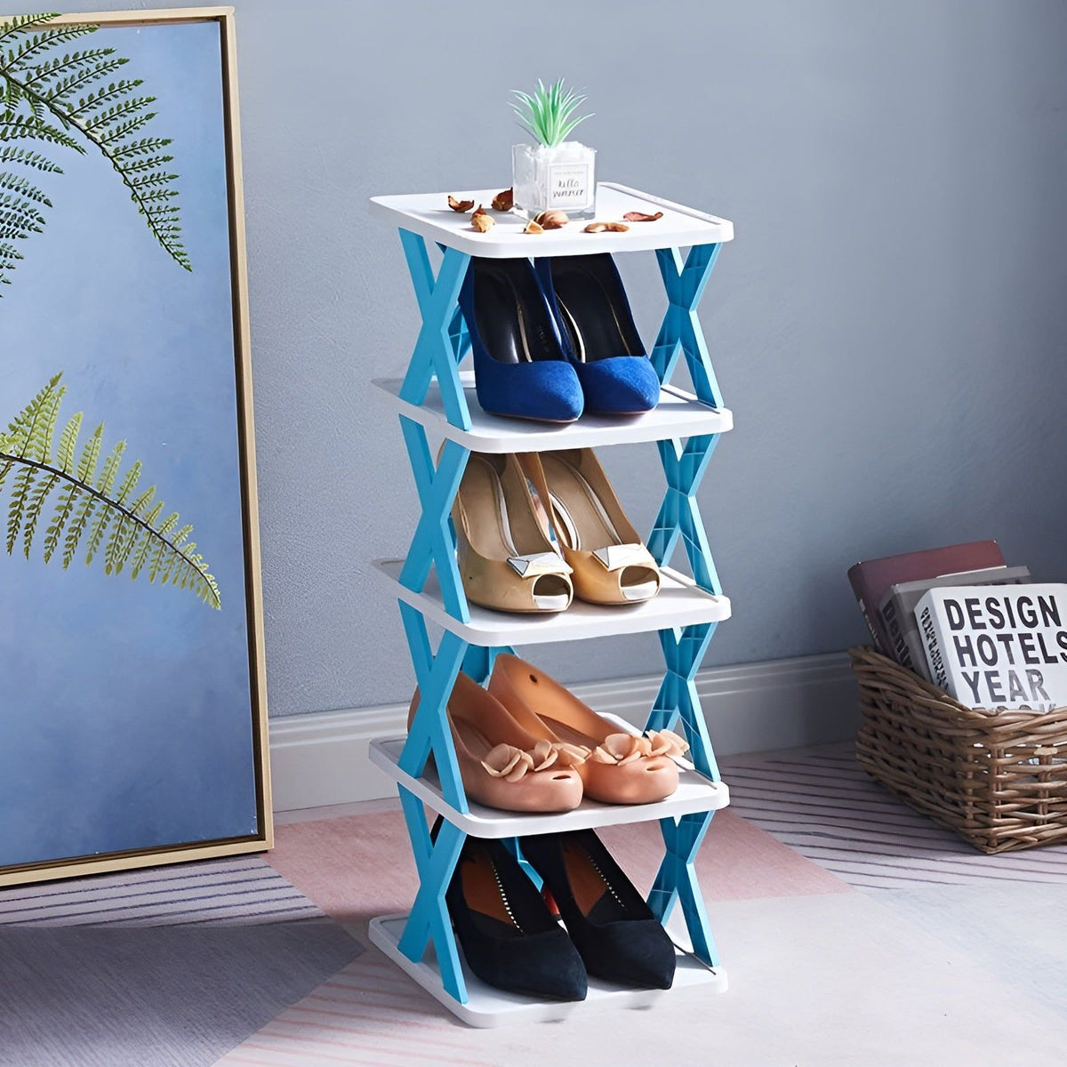 Multifunctional and Foldable Shoe Rack - SpaceSaver