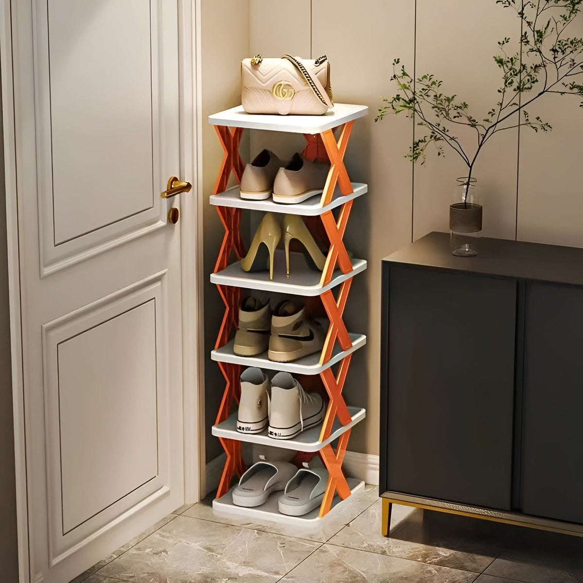 Multifunctional and Foldable Shoe Rack - SpaceSaver
