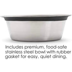 Porchside Single Diner - Modern Outdoor Weatherproof Raised Dog Bowl Stand (Medium 7" - Large Dog 12" Tall)