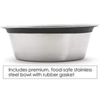 Regal Triple Bowl Diner - Minimalist Wrought Iron Metal Elevated 3 Dog Bowl Stand (7" Medium - Large Dog)