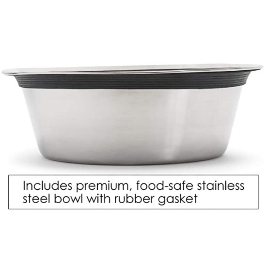 Regal Triple Bowl Diner - Minimalist Wrought Iron Metal Elevated 3 Dog Bowl Stand (7" Medium - Large Dog)