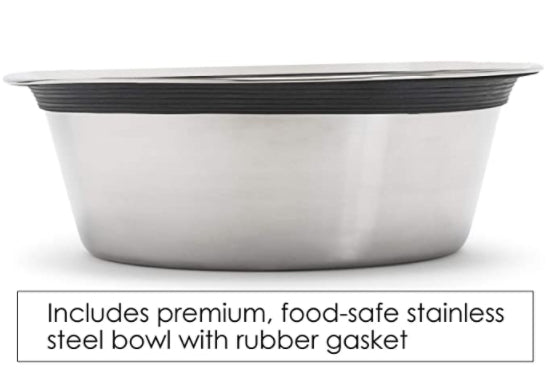 Bone Double Diner - Elevated Dog Bowl Wrought Iron Metal Stand (5" / 7" / 10" Tall)