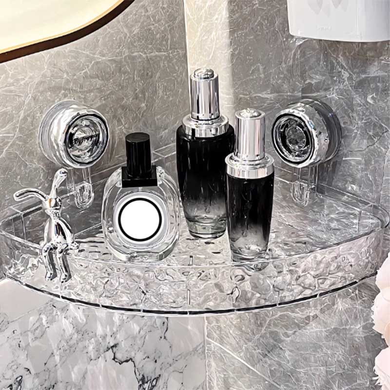 NordicGrip Wall Shelf – No-Drill, Suction Cup Mounted Organizer for Bathroom, Kitchen, and Office
