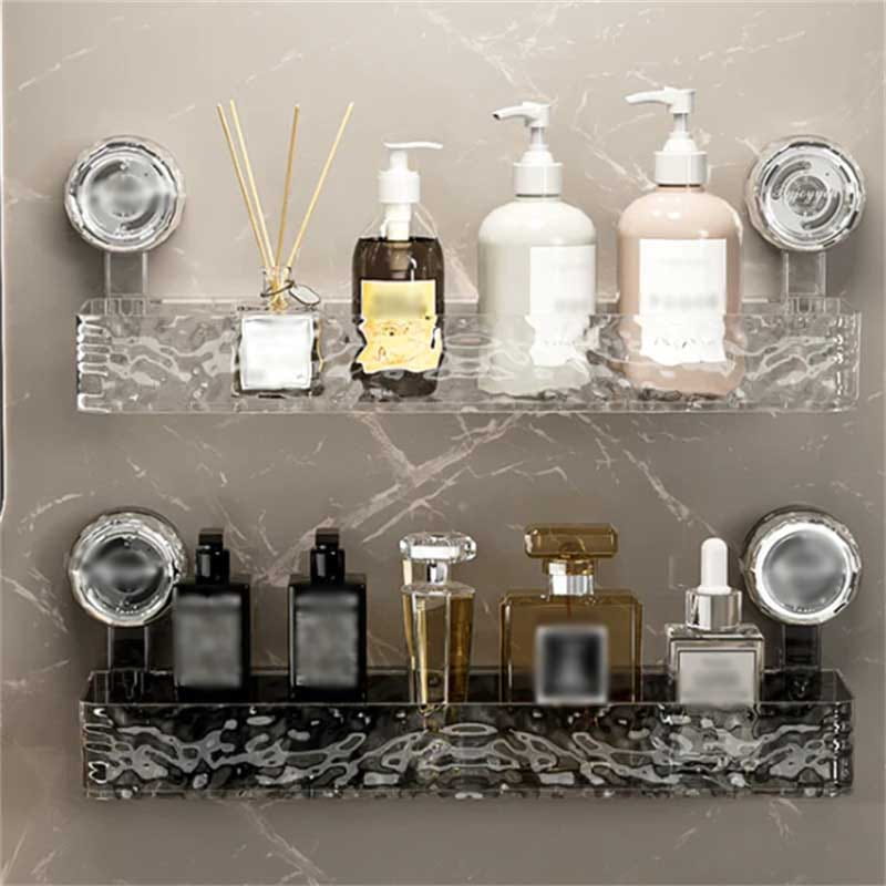 NordicGrip Wall Shelf – No-Drill, Suction Cup Mounted Organizer for Bathroom, Kitchen, and Office