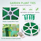 Zevolim| Garden Wire Twist Band – 50m Roll for Plants and Gardening