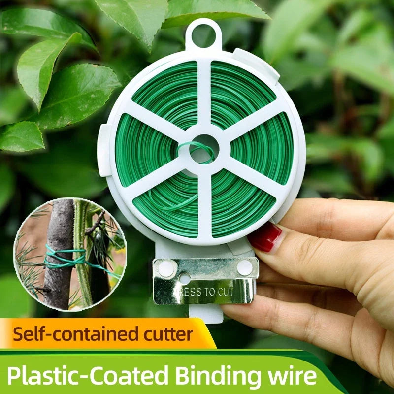 Zevolim| Garden Wire Twist Band – 50m Roll for Plants and Gardening