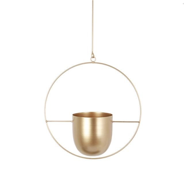 FloraFrame – Elegant Metal Plant Holder for Wall or Ceiling