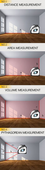 Digital Laser Rangefinder Measure Tape